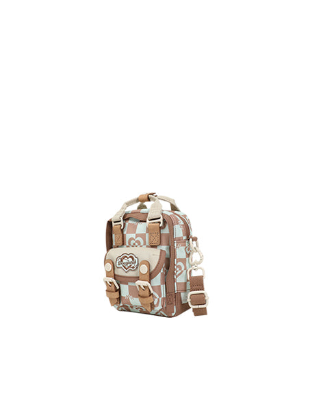 Macaroon Tiny Kaleido Series - Mushroom Checked