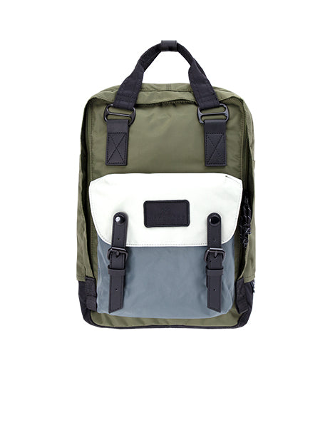 Macaroon Large Go Wild Series Army x Grey