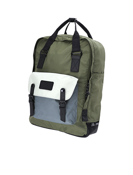 Macaroon Large Go Wild Series Army x Grey