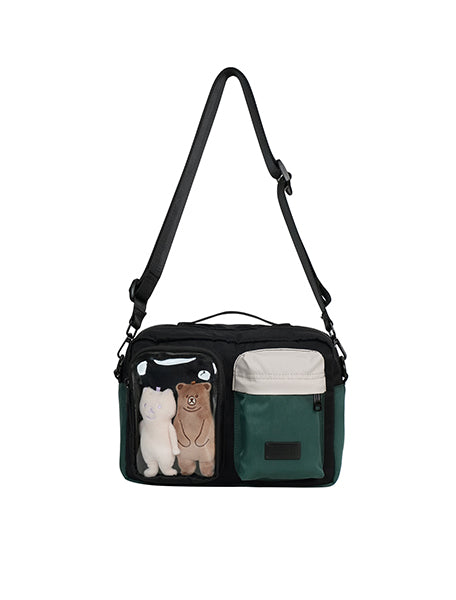 Satchel Lucent Series - Black x Slate Green