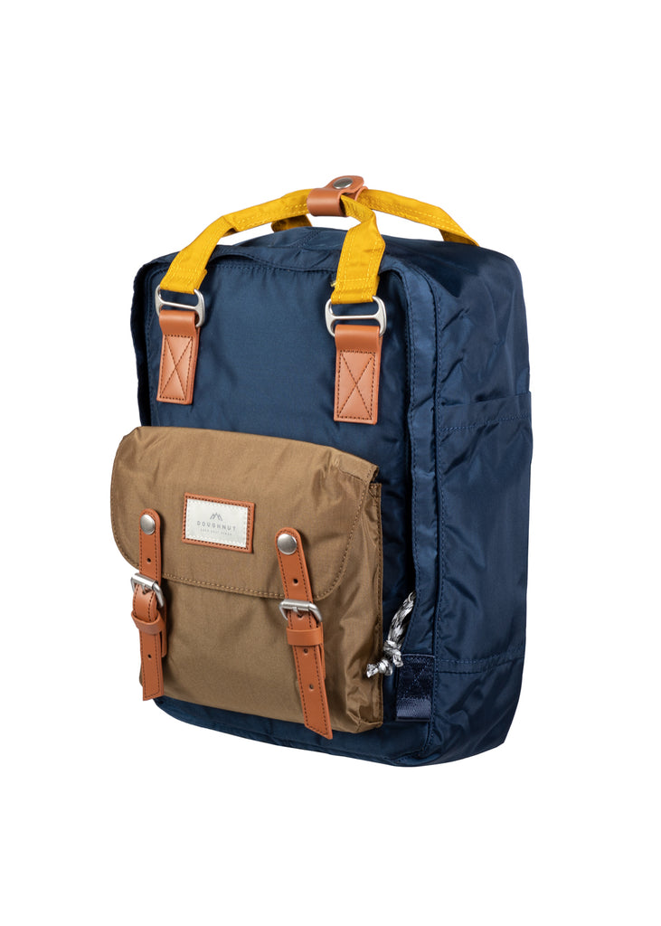 MACAROON GLOSSY BLOCKING Navy x Khaki