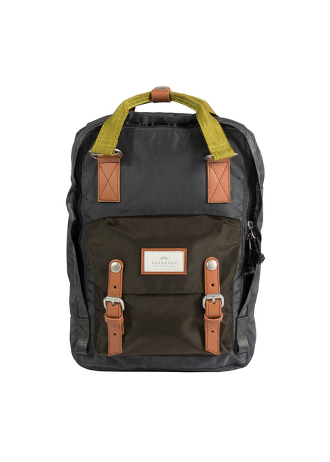 MACAROON GLOSSY BLOCKING Charcoal x Olive