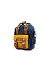 MACAROON TINY GLOSSY BLOCKING Navy x Mustard